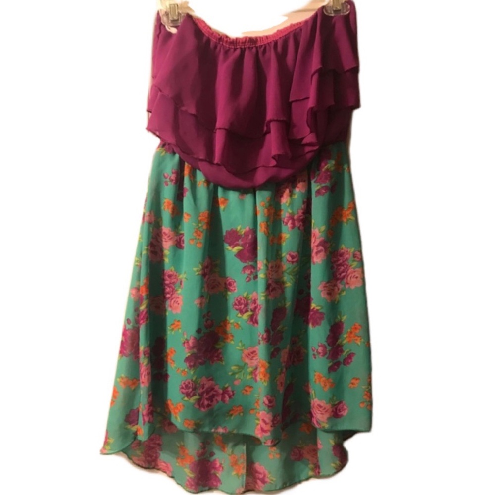 Floral hi Low Dress